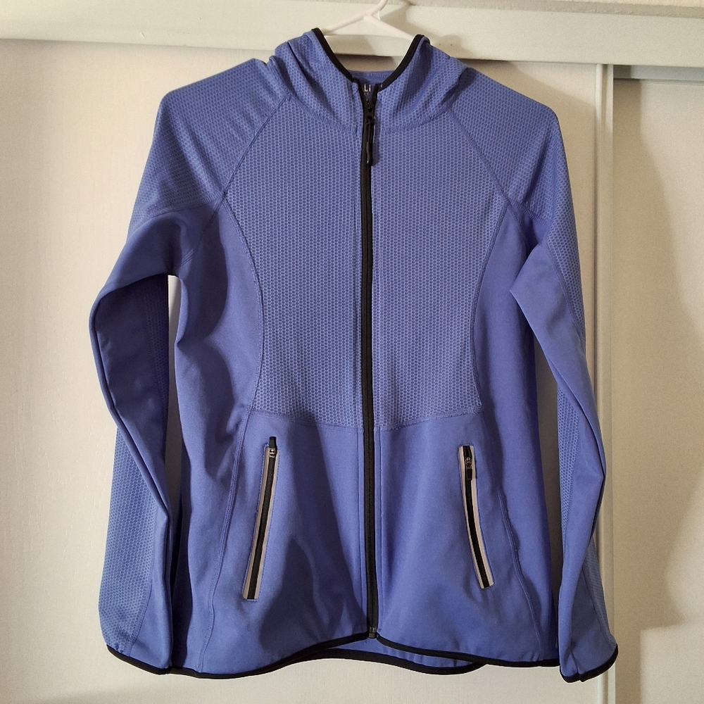 Cali Sport Full Zip Front Hoodie Atleisure Jacket Size M